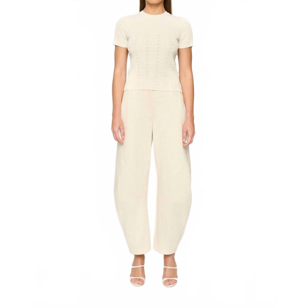 NEW CLEA apollo trouser in butter